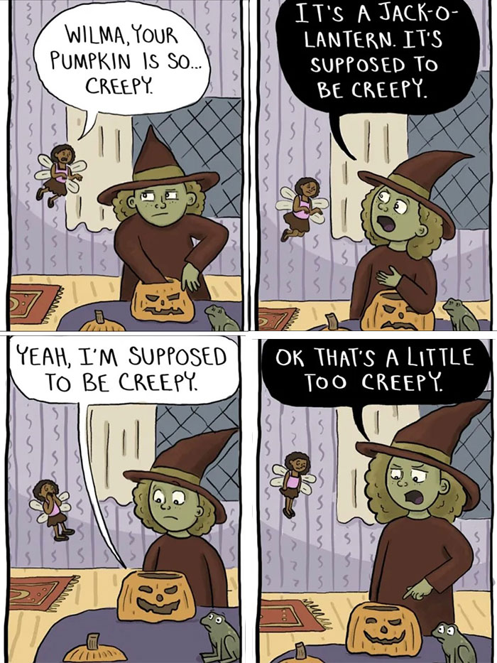 Os feitiços de uma bruxa nunca dão certo nestas 43 histórias em quadrinhos hilariantes de Caroline Carrington