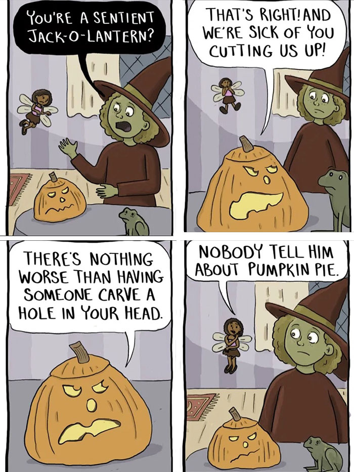 Os feitiços de uma bruxa nunca dão certo nestas 43 histórias em quadrinhos hilariantes de Caroline Carrington