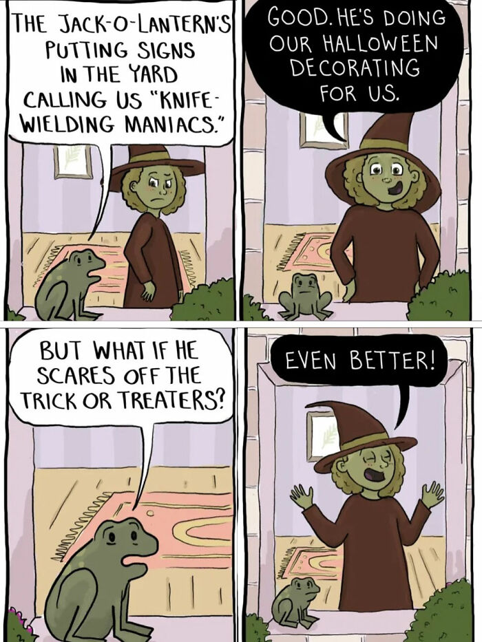 Os feitiços de uma bruxa nunca dão certo nestas 43 histórias em quadrinhos hilariantes de Caroline Carrington