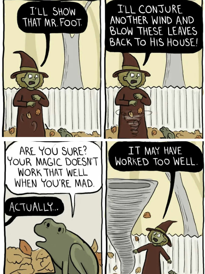 Os feitiços de uma bruxa nunca dão certo nestas 43 histórias em quadrinhos hilariantes de Caroline Carrington