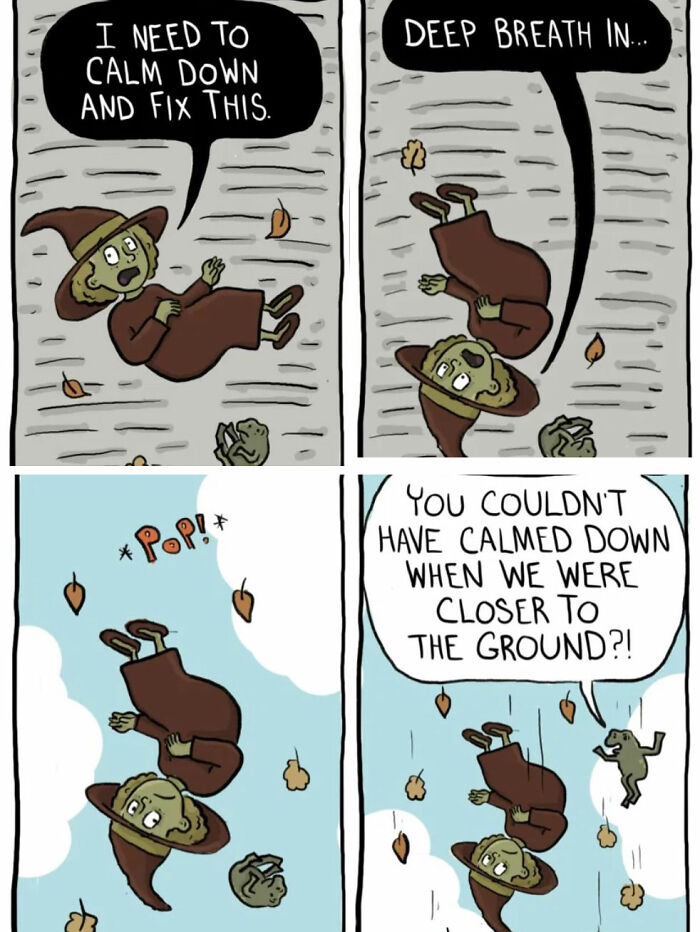 Os feitiços de uma bruxa nunca dão certo nestas 43 histórias em quadrinhos hilariantes de Caroline Carrington