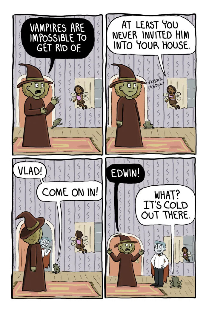 Os feitiços de uma bruxa nunca dão certo nestas 43 histórias em quadrinhos hilariantes de Caroline Carrington