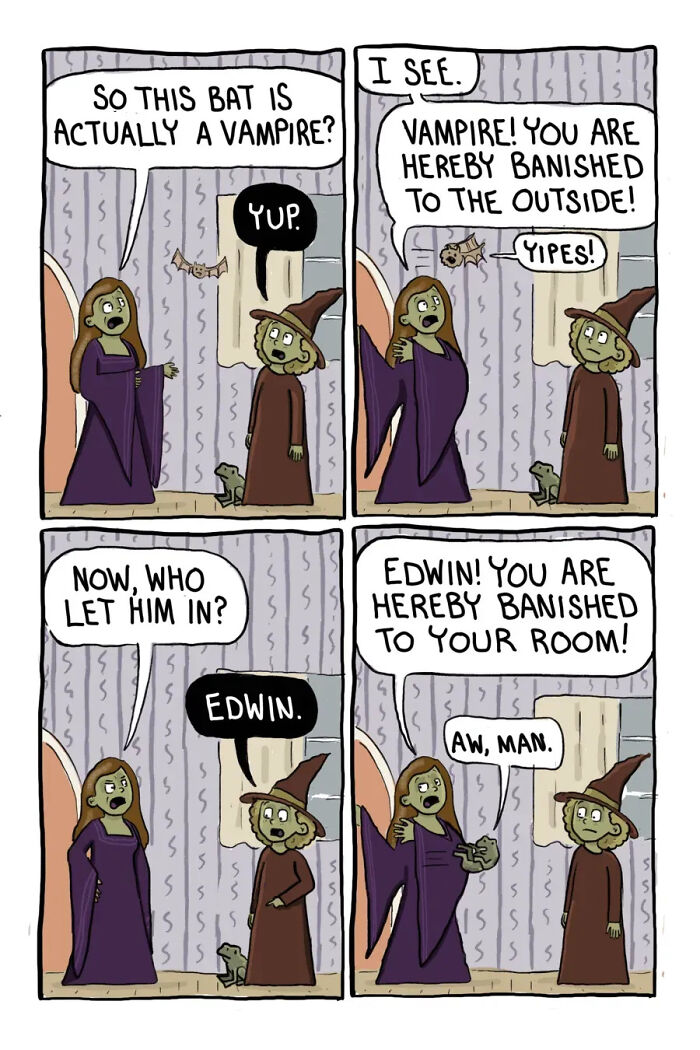 Os feitiços de uma bruxa nunca dão certo nestas 43 histórias em quadrinhos hilariantes de Caroline Carrington