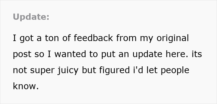 Update note about sister relationship cheater work drama, sharing feedback and additional context in plain text format.