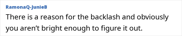 User comment text on a white background discussing backlash, related to US Olympics hero Jack Hughes and women's team White House invite. User comment text on a white background discussing backlash, related to US Olympics hero Jack Hughes and women's team White House invite.