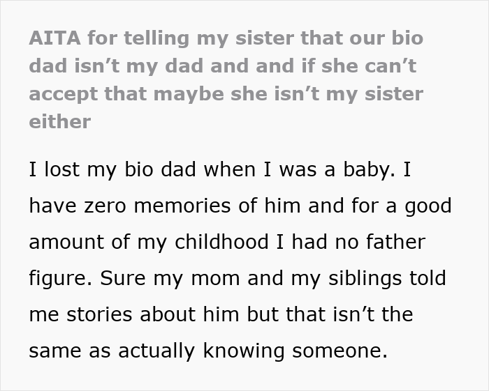 Teen calls stepdad dad, sister screams treason, teen suggests therapy instead of conflict over family roles. Teen calls stepdad dad, sister screams treason, teen suggests therapy instead of conflict over family roles.