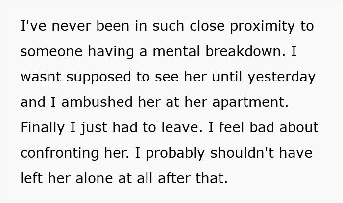 Alt text: Woman experiencing a mental breakdown after boyfriend discovers her secret, transitioning from psychiatric nurse to patient