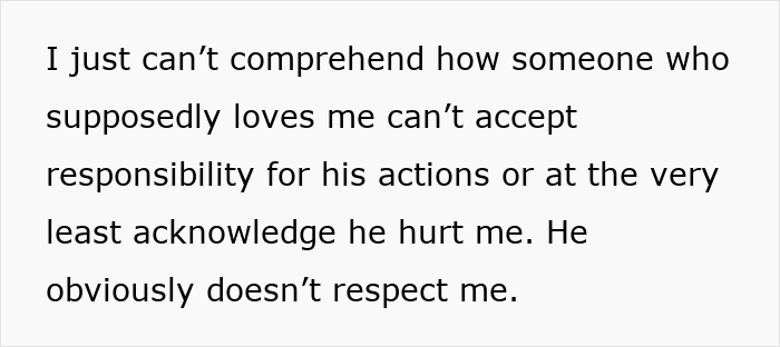 Text about woman telling drunk boyfriend to stop acting like a jerk while he refuses and boasts about other women.