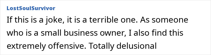 Screenshot of a comment calling Taylor Swift's gift to Selena Gomez totally delusional and offensive during backlash.