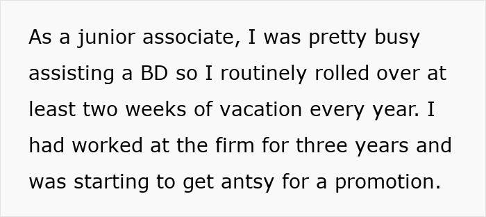 Text excerpt from a story about a top employee delivering record results and planning his exit after excuses replace a bonus.