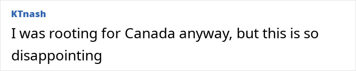 Comment from user KTNash expressing disappointment about news involving US Olympics hero Jack Hughes and the women's team rejecting White House invite. Comment from user KTNash expressing disappointment about news involving US Olympics hero Jack Hughes and the women's team rejecting White House invite.