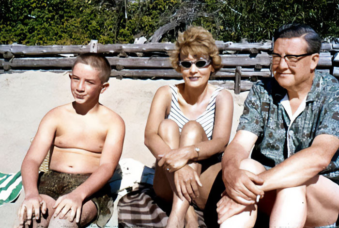 Family sitting outdoors during a summer day, related to harrowing 911 audio after Katherine&rsquo;s tragic loss.