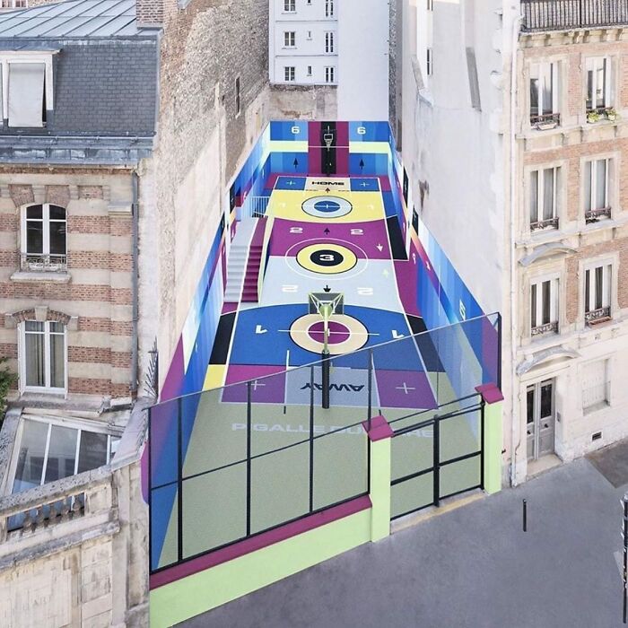 Basketball Court In Paris, France (2020)