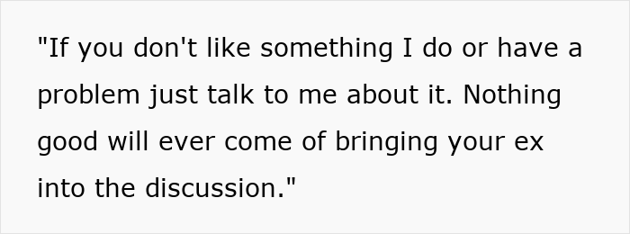 Text on white background stating a boyfriend claps back after girlfriend wishes he was as manly as her ex.