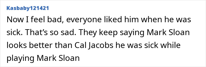 Comment text discussing actor Eric Dane’s scandalous lifestyle and the impact on friends’ concerns about his behavior. Comment text discussing actor Eric Dane’s scandalous lifestyle and the impact on friends’ concerns about his behavior.