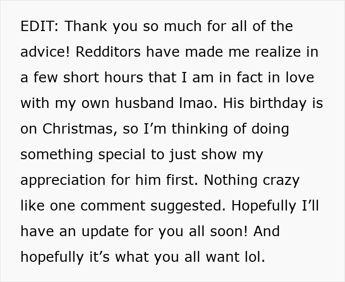 Alt text: Woman shares story about marrying high school bestie for tax perks and falling in love after his cheeky surprises