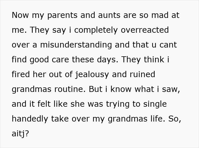 "Red Flag City": Grandma's Nurse Gets Fired After Woman Spots Grandpa's Ring On Her Hand