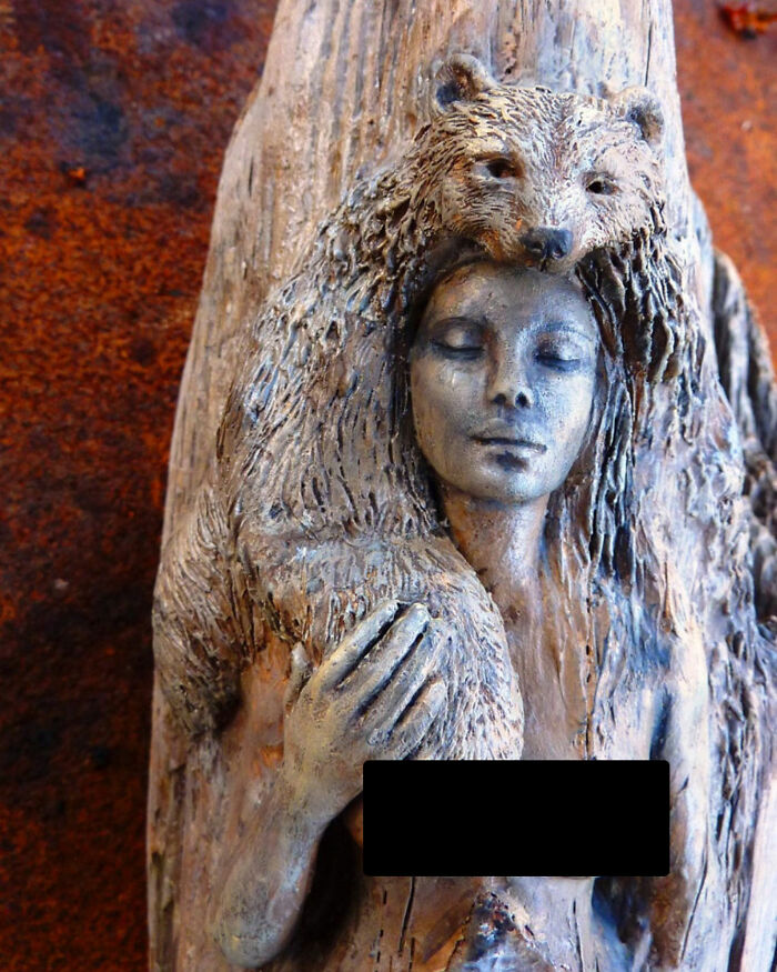 Artist Creates Sculptures That Are Inspired By The Forest, The Feminine, And The Healing Power Of Nature