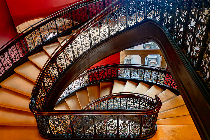 “St. Pancras Hotel Grand Staircase” By Elizabeth J. Holmes
