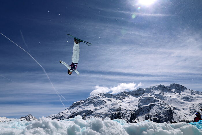 Winter Sports, Silver: Fis Freestyle World Championships, Women's Aerials In St Moritz By Claudia Greco