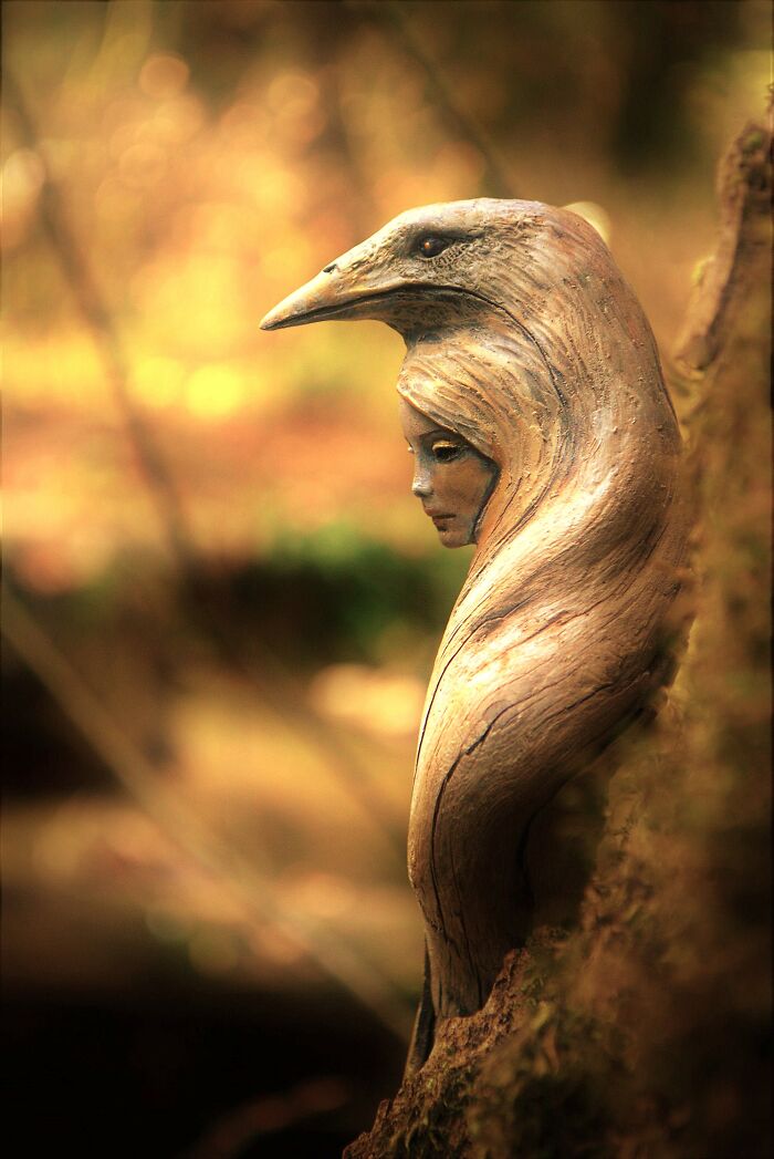 Artist Creates Sculptures That Are Inspired By The Forest, The Feminine, And The Healing Power Of Nature