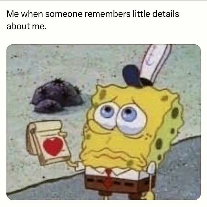 SpongeBob holding a love note with big eyes, expressing emotions in a cute and wholesome moment for girlies.