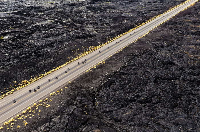 Venues & Views, Brown: Racing Through Lava By Ezra Shaw