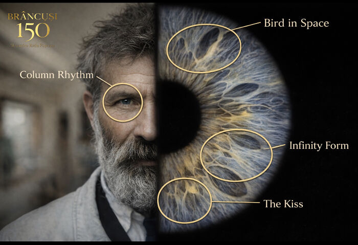 I Explored Br&acirc;ncuși&rsquo;s Vision Through A Human Iris Here&rsquo;s The Story Behind This Portrait