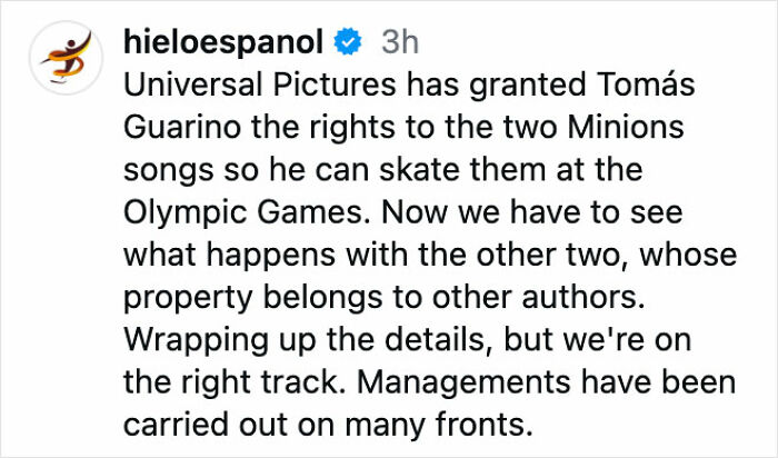 Olympic figure skater selects strange music with limited rights issues causing a ban at Winter Games performances.