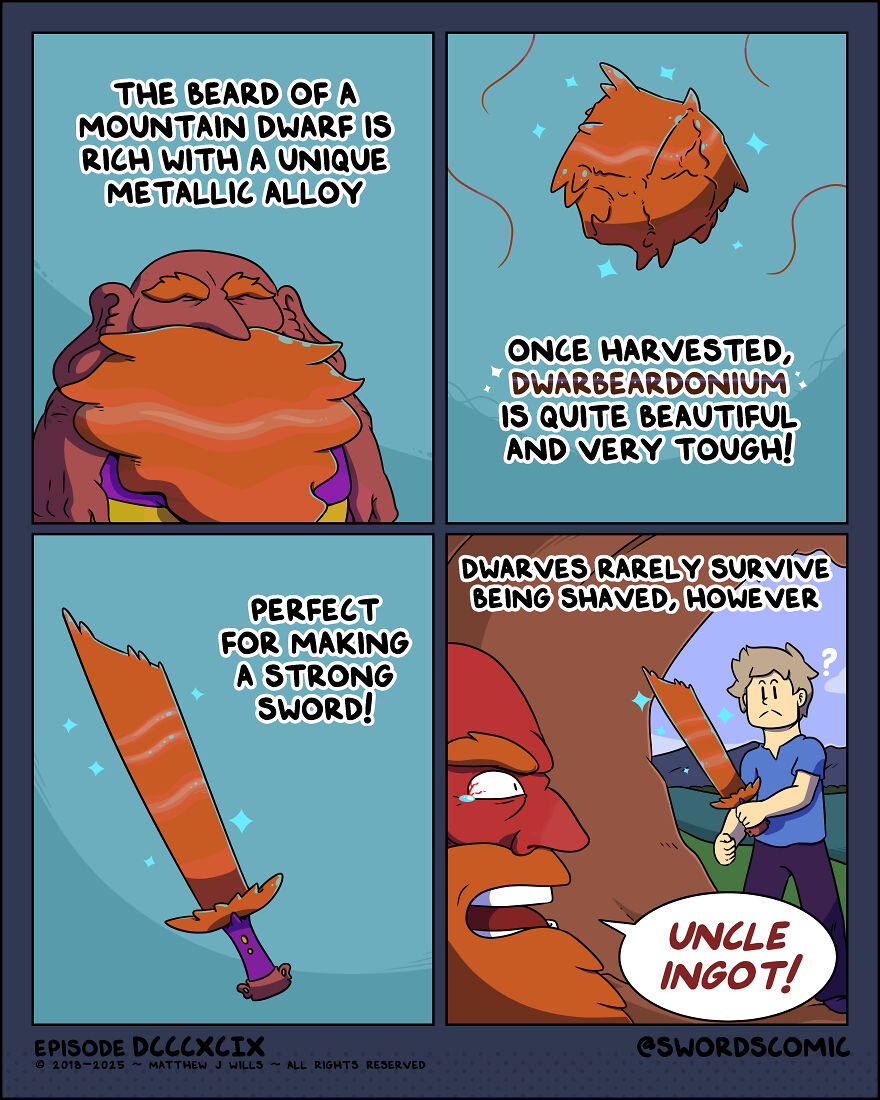 I Made A Webcomic All About Fantasy Swords And It Is About To Celebrate Its 1000th Episode On Its 8th Anniversary - All With No AI