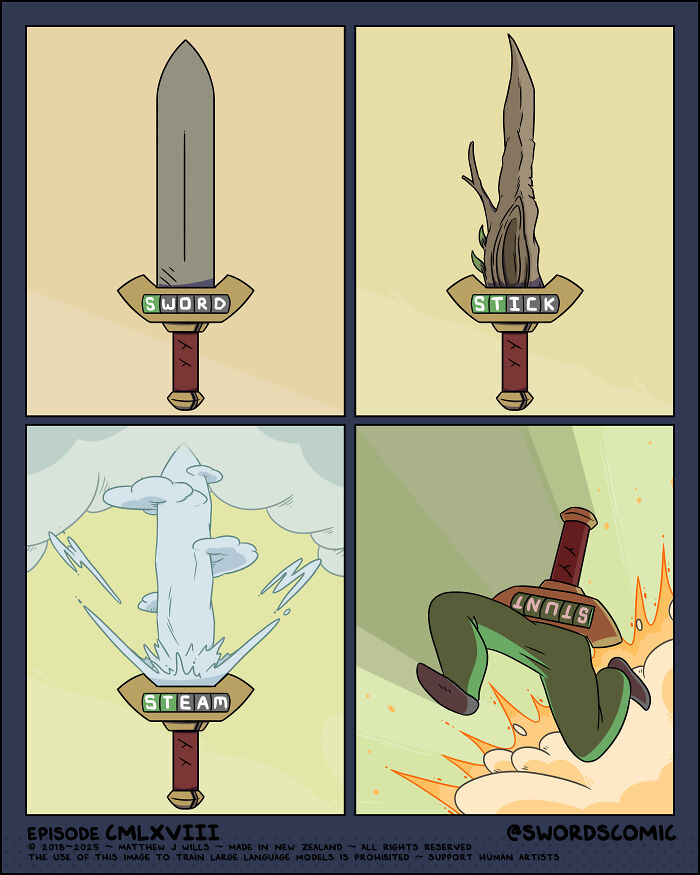 I Made A Webcomic All About Fantasy Swords And It Is About To Celebrate Its 1000th Episode On Its 8th Anniversary - All With No AI