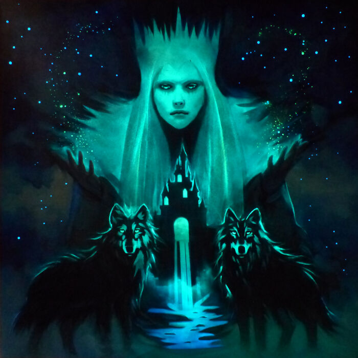 The Snow Queen: Here's My Glow In The Dark Painting