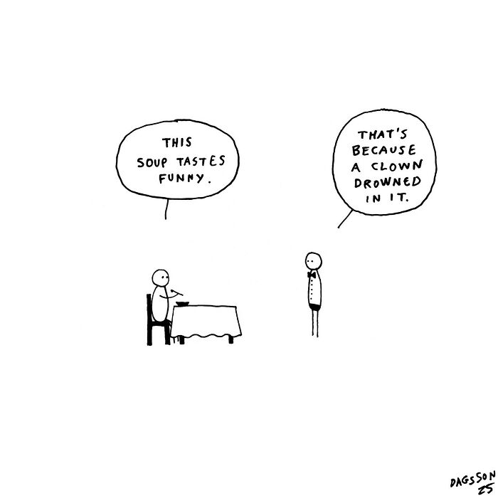 These Dark, Witty Comics By Hugleikur Dagsson Serve Humor With A Sharp, Unexpected Bite