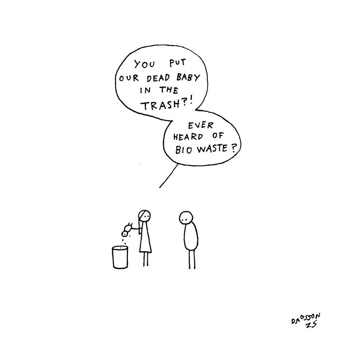 These Dark, Witty Comics By Hugleikur Dagsson Serve Humor With A Sharp, Unexpected Bite