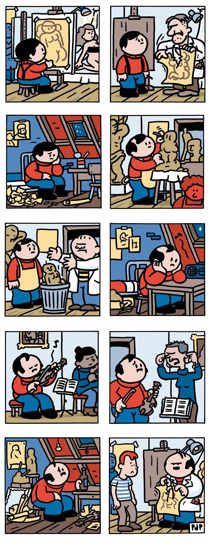 These Wordless Dark Humor Comics By Pieter De Poortere Will Make Your Brain Laugh Without Saying A Word