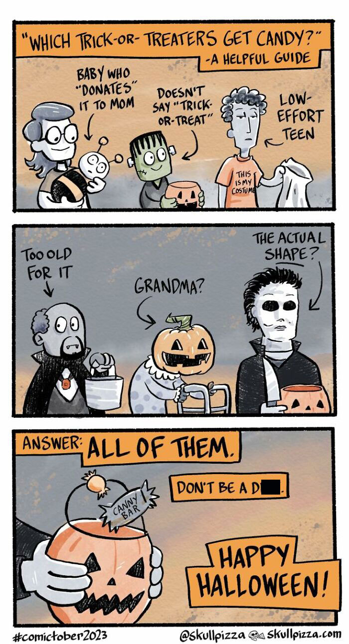 This Artist Turns Dark Humor And Strange Creatures Into Surprisingly Funny Comics (29 Pics)