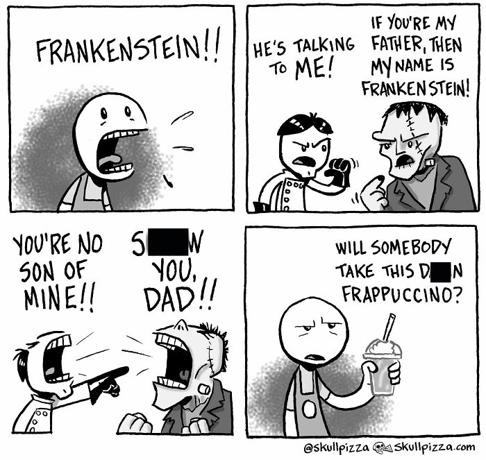 This Artist Turns Dark Humor And Strange Creatures Into Surprisingly Funny Comics (29 Pics)