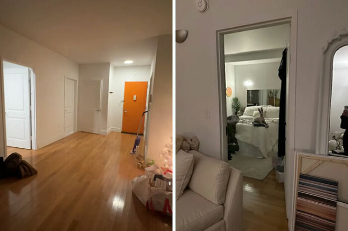 NYC apartment with hardwood floors and cozy decor, inspired by Titanic movie set created by New York model. NYC apartment with hardwood floors and cozy decor, inspired by Titanic movie set created by New York model.