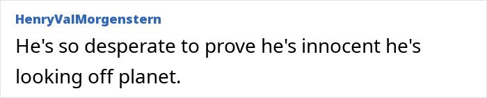 Comment text on a white background discussing desperation related to Elon Musk&rsquo;s daughter and UFO files release by Trump.