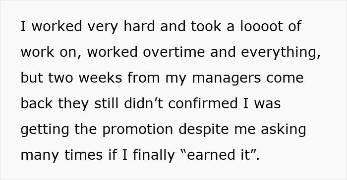 Woman Vents To The Internet About How Her Manager Got Her To Work More With A Fake Promotion Promise Woman Vents To The Internet About How Her Manager Got Her To Work More With A Fake Promotion Promise