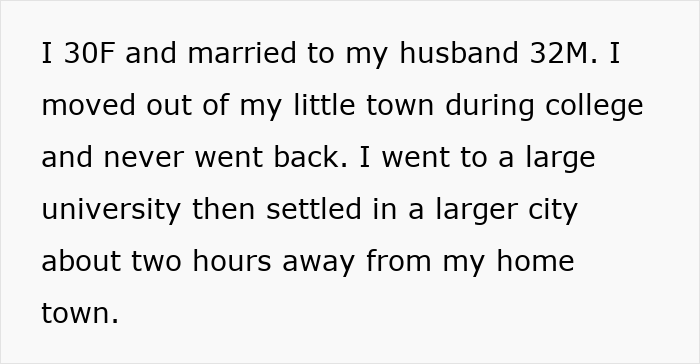 Alt text: Text discussing a woman’s move from a small town to a large city, related to child out of spite context. Alt text: Text discussing a woman’s move from a small town to a large city, related to child out of spite context.