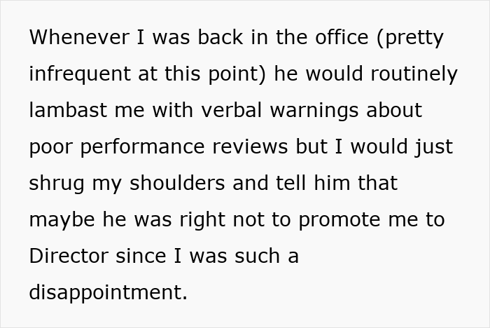 Employee delivers record results but receives excuses instead of a bonus, planning his exit from the company.