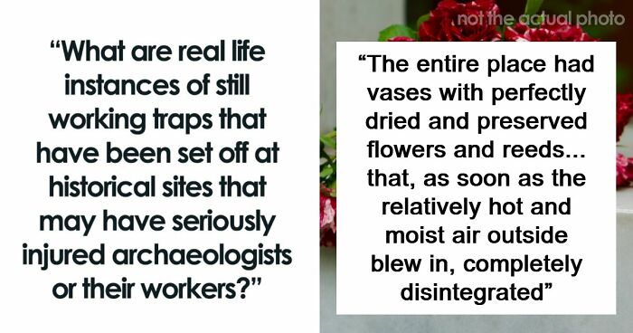 43 Archaeologists Share Real-Life Examples Of Traps At Job Sites