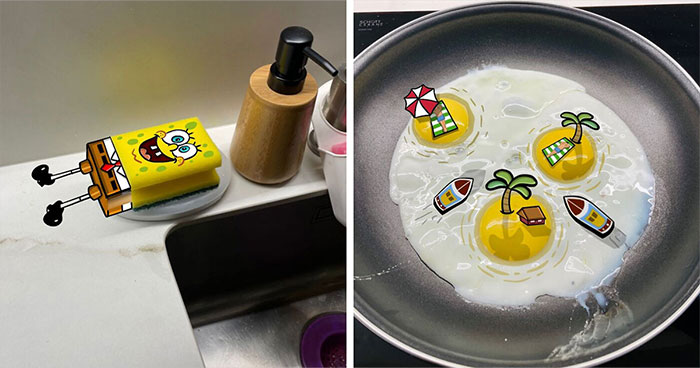 These Real-Life Photos Get A Cartoon Twist, And The Results Are Weirdly Perfect (47 New Pics)