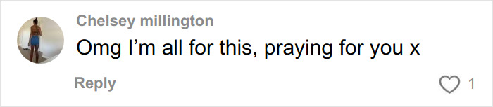 Comment by Chelsey Millington expressing support and prayer for an Australian woman who wrote a love note to a cute guy on a flight. Comment by Chelsey Millington expressing support and prayer for an Australian woman who wrote a love note to a cute guy on a flight.