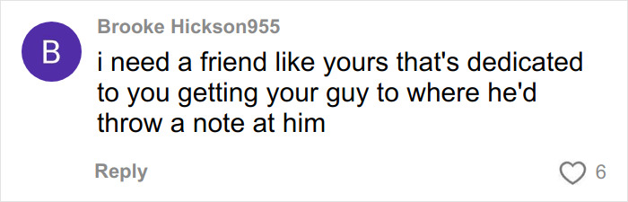 Comment by Brooke Hickson955 about needing a dedicated friend to help a cute guy receive a love note on a flight. Comment by Brooke Hickson955 about needing a dedicated friend to help a cute guy receive a love note on a flight.
