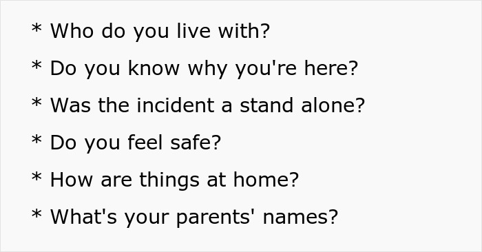 Therapist asking a teen questions about home life and safety during a session involving CPS concerns. Therapist asking a teen questions about home life and safety during a session involving CPS concerns.