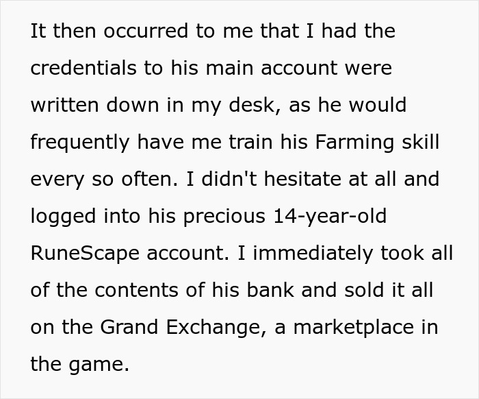 Alt text: Woman accesses boyfriend’s 14-year-old RuneScape account and destroys his in-game bank after betrayal. - 34
