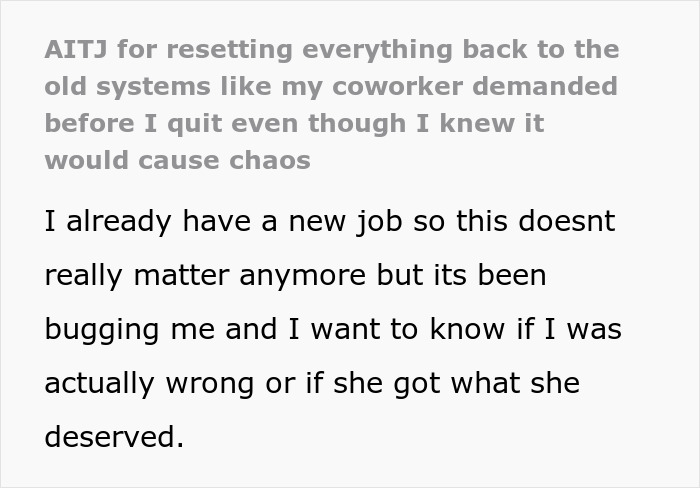 Pushy colleague tests office coordinator&rsquo;s limits by demanding system resets, faces consequences after following instructions.