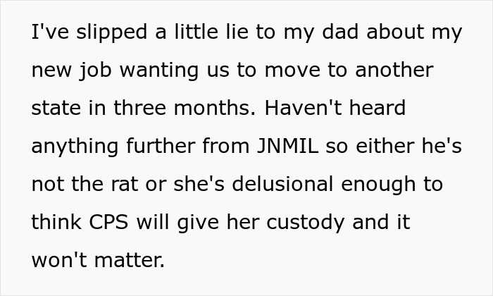 Text about family conflict involving MIL and FIL and CPS after granddaughter reveals she is a lesbian, causing tension.
